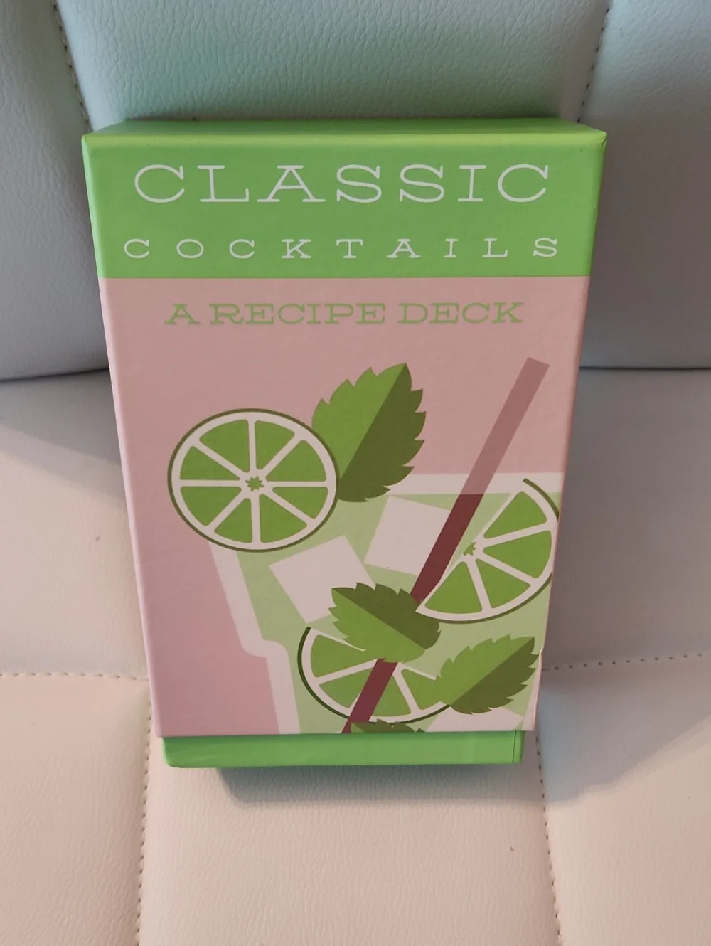 Eccolo Cocktail Recipe Deck - Pink & Lime Green Accents